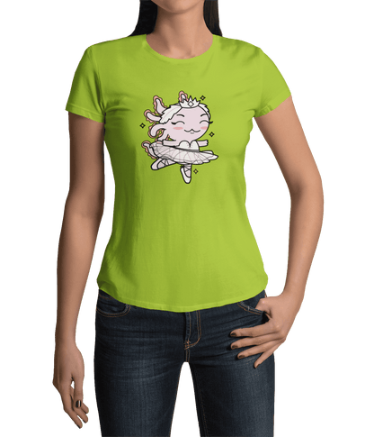 Playera Axolotzin Bailarina De Ballet Ajolote Adulto E Infantil