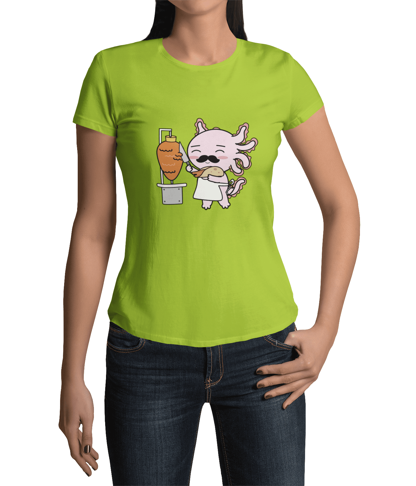 Playera Axolotzin Taquero Ajolote Adulto E Infantil