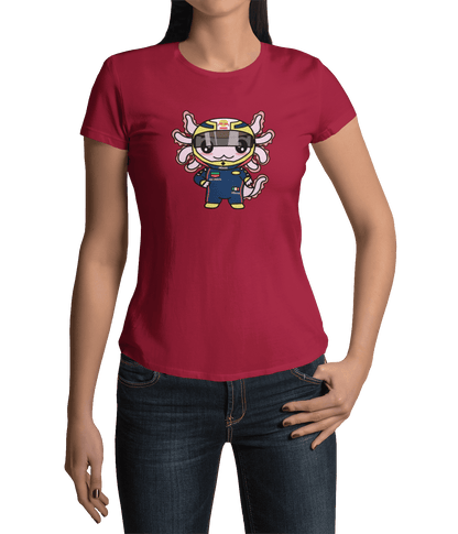 Playera Axolotzin Piloto De Carreras Ajolote Adulto E Infantil