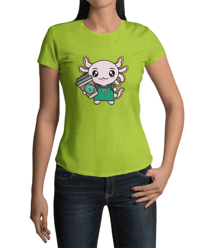 Playera Axolotzin Barista Ajolote Adulto E Infantil