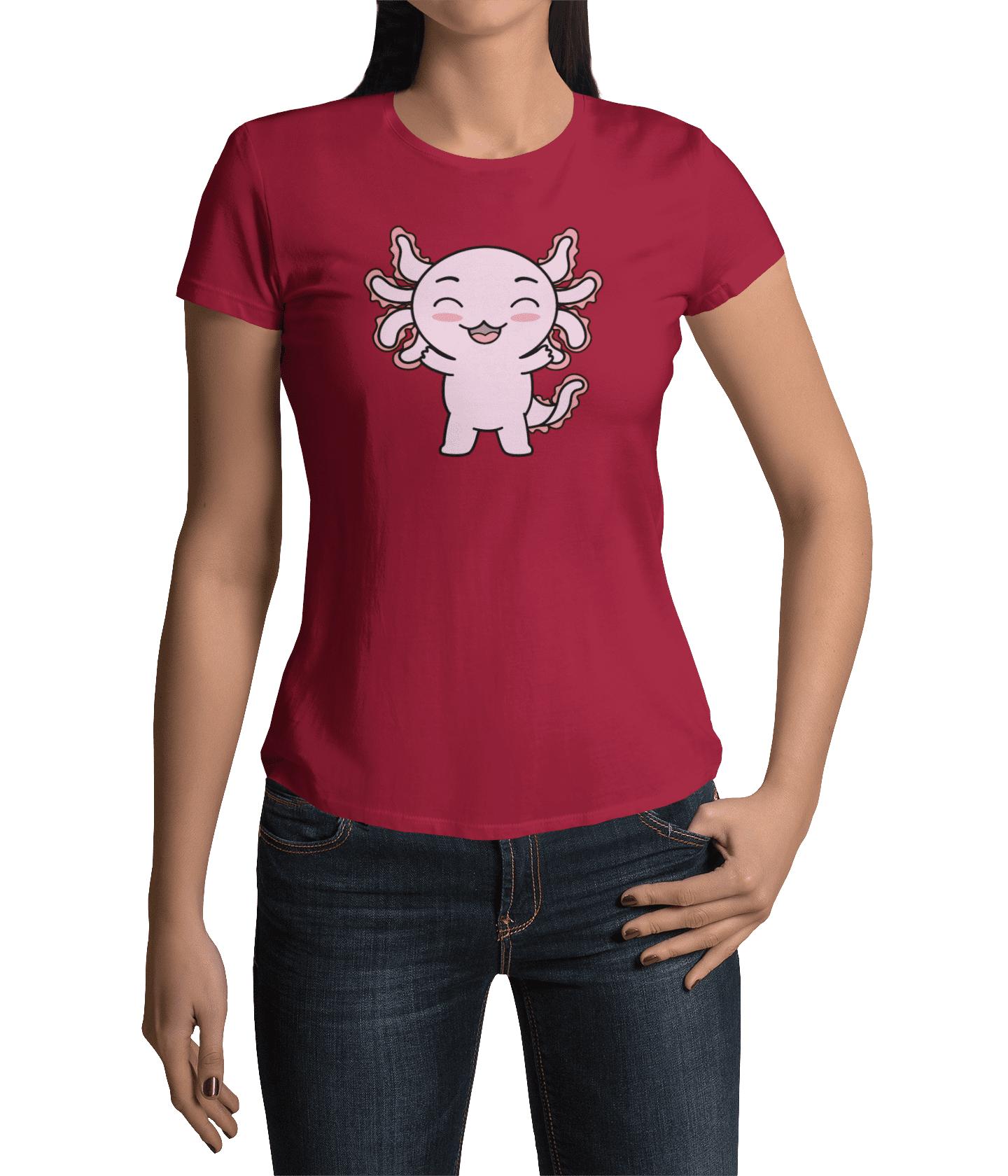 Playera Axolotzin Feliz Ajolote Adulto E Infantil