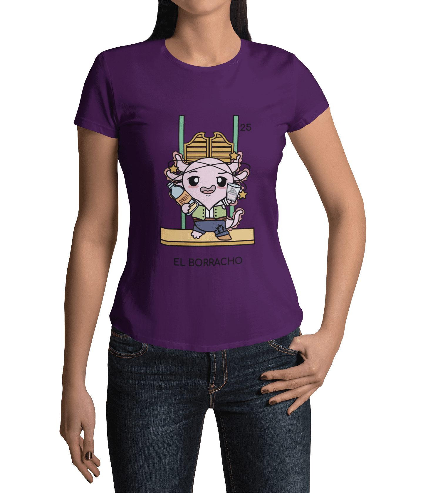 Playera Axoloteria El Borracho Ajolote Adulto E Infantil