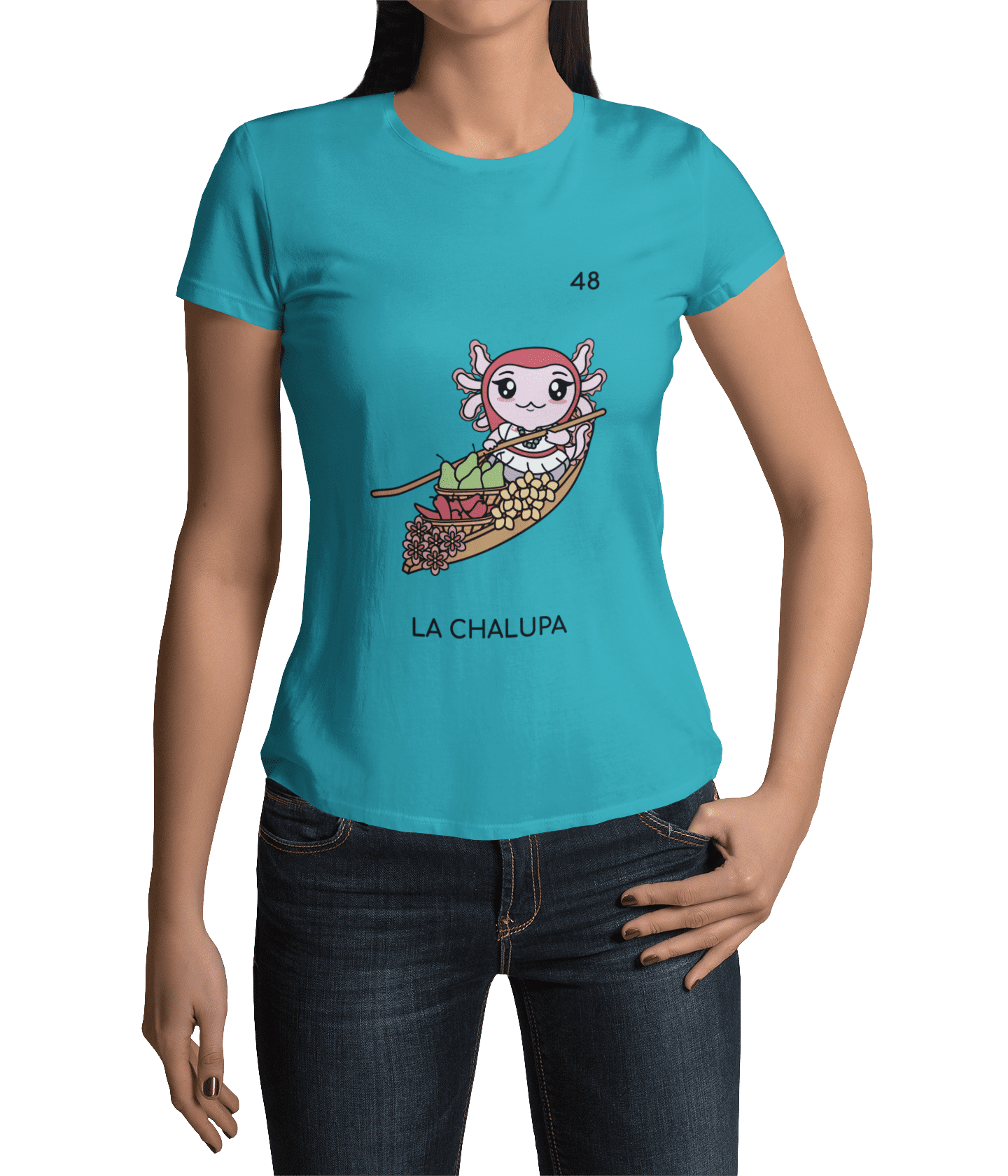 Playera Axoloteria La Chalupa Ajolote Adulto E Infantil