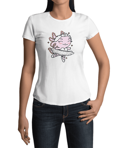 Playera Axolotzin Bailarina De Ballet Ajolote Adulto E Infantil