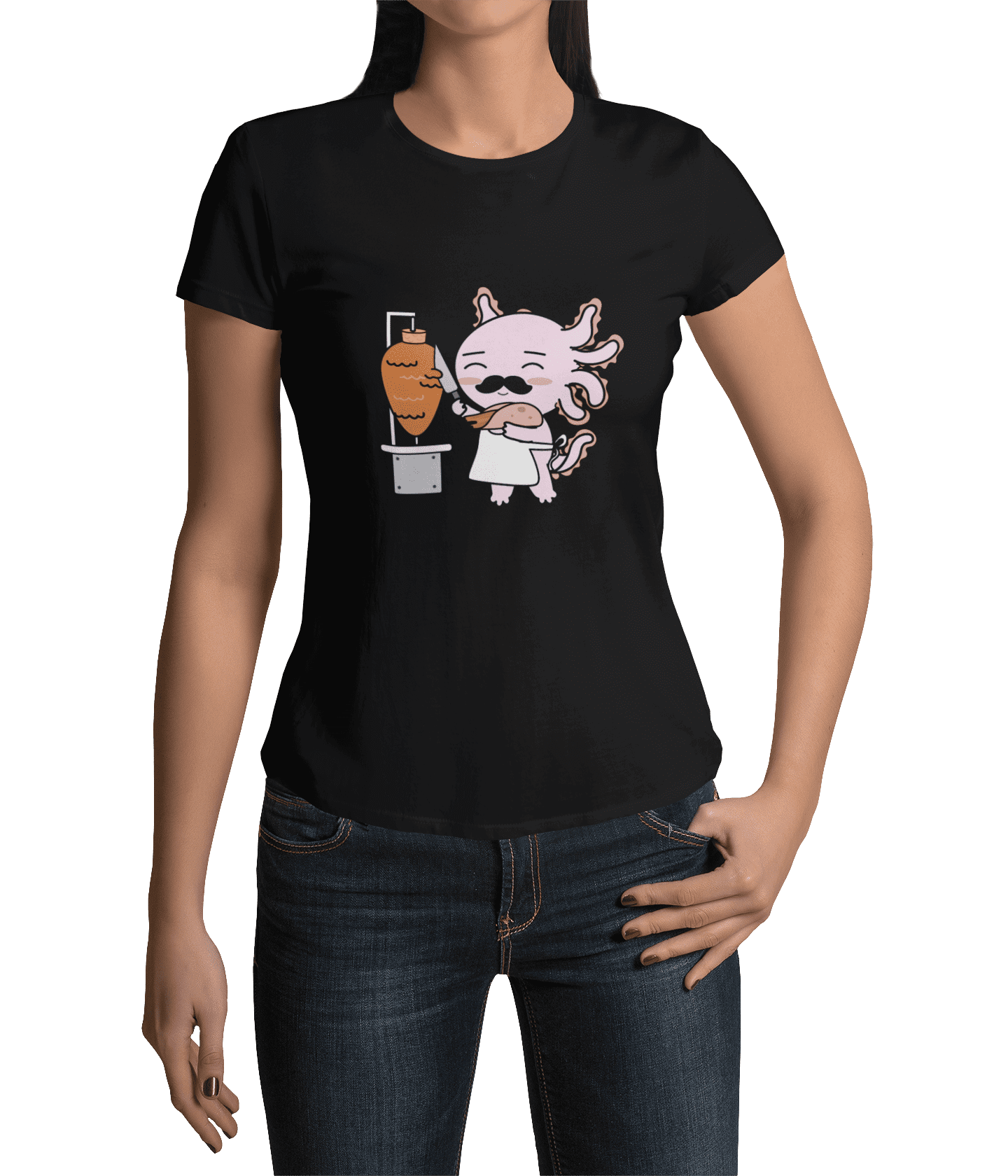 Playera Axolotzin Taquero Ajolote Adulto E Infantil