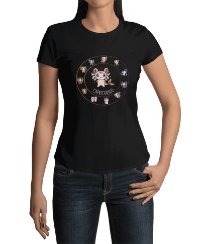 Playera Horoscopos Capricornio Axolotzin Ajolote Adulto E Infantil