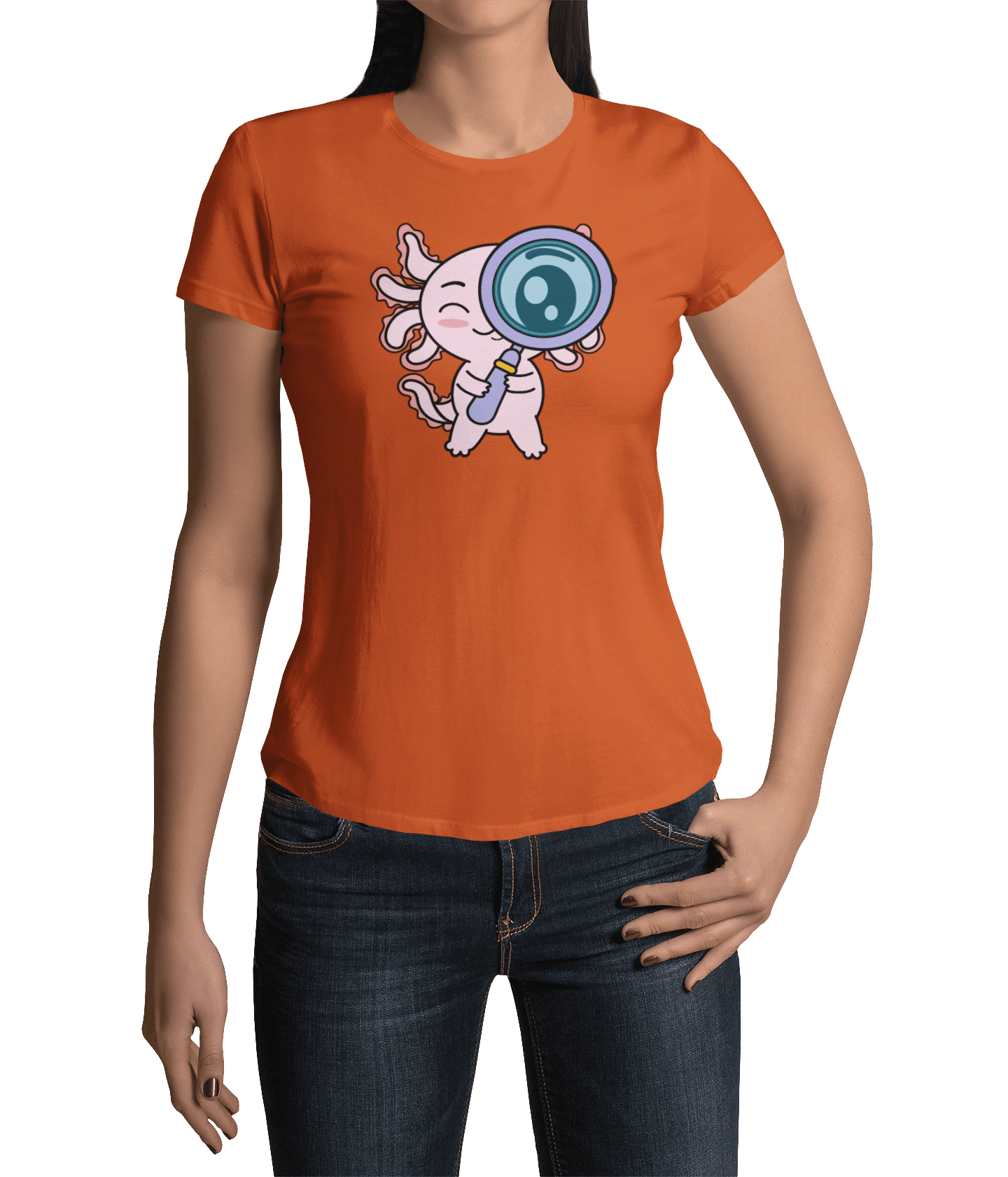 Playera Axolotzin Curioso Ajolote Adulto E Infantil