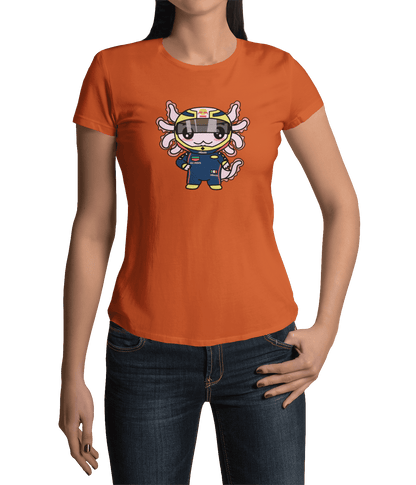 Playera Axolotzin Piloto De Carreras Ajolote Adulto E Infantil