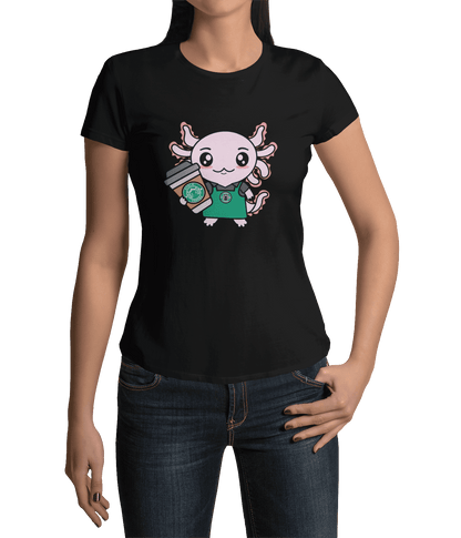 Playera Axolotzin Barista Ajolote Adulto E Infantil