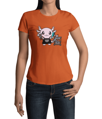Playera Axolotzin Barbero Ajolote Adulto E Infantil
