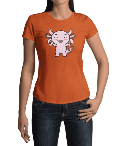 Playera Axolotzin Feliz Ajolote Adulto E Infantil