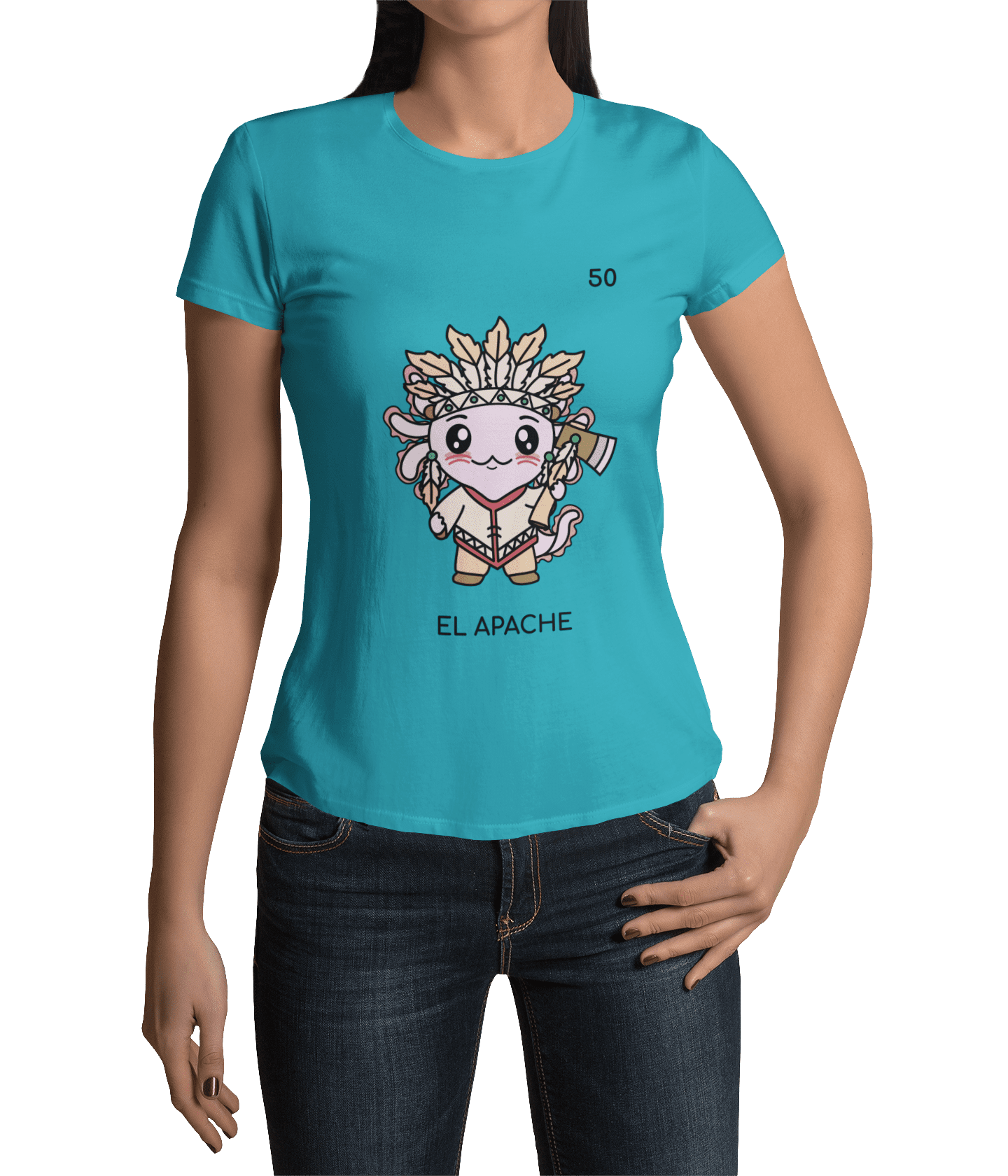 Playera Axoloteria El Apache Ajolote Adulto E Infantil