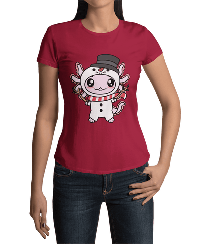 Axolotzin Muñeco De Nieve Ajolote Navidad