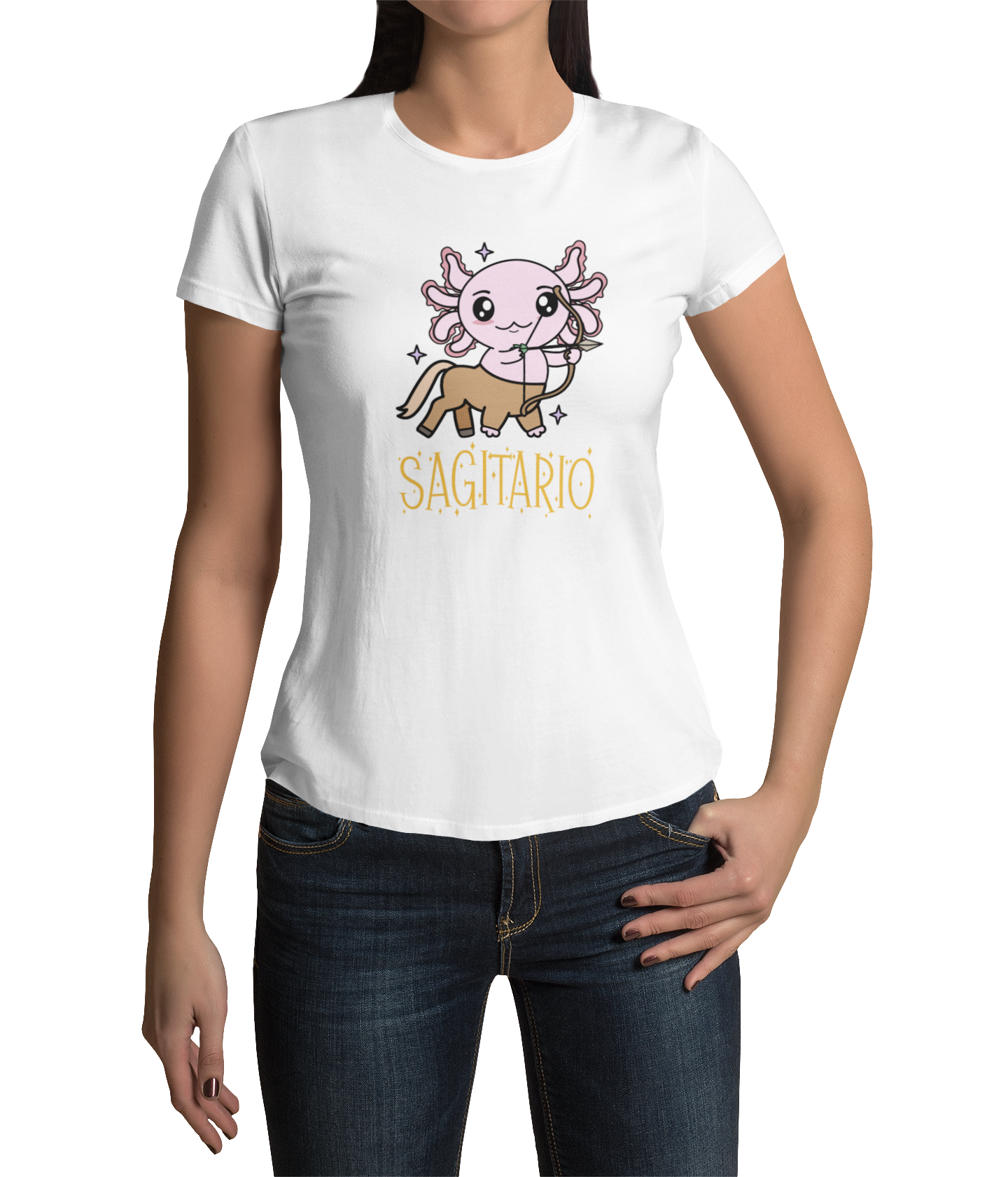 Playera Axolotzin Horoscopos Nombre Sagitario Ajolote Adulto E Infantil