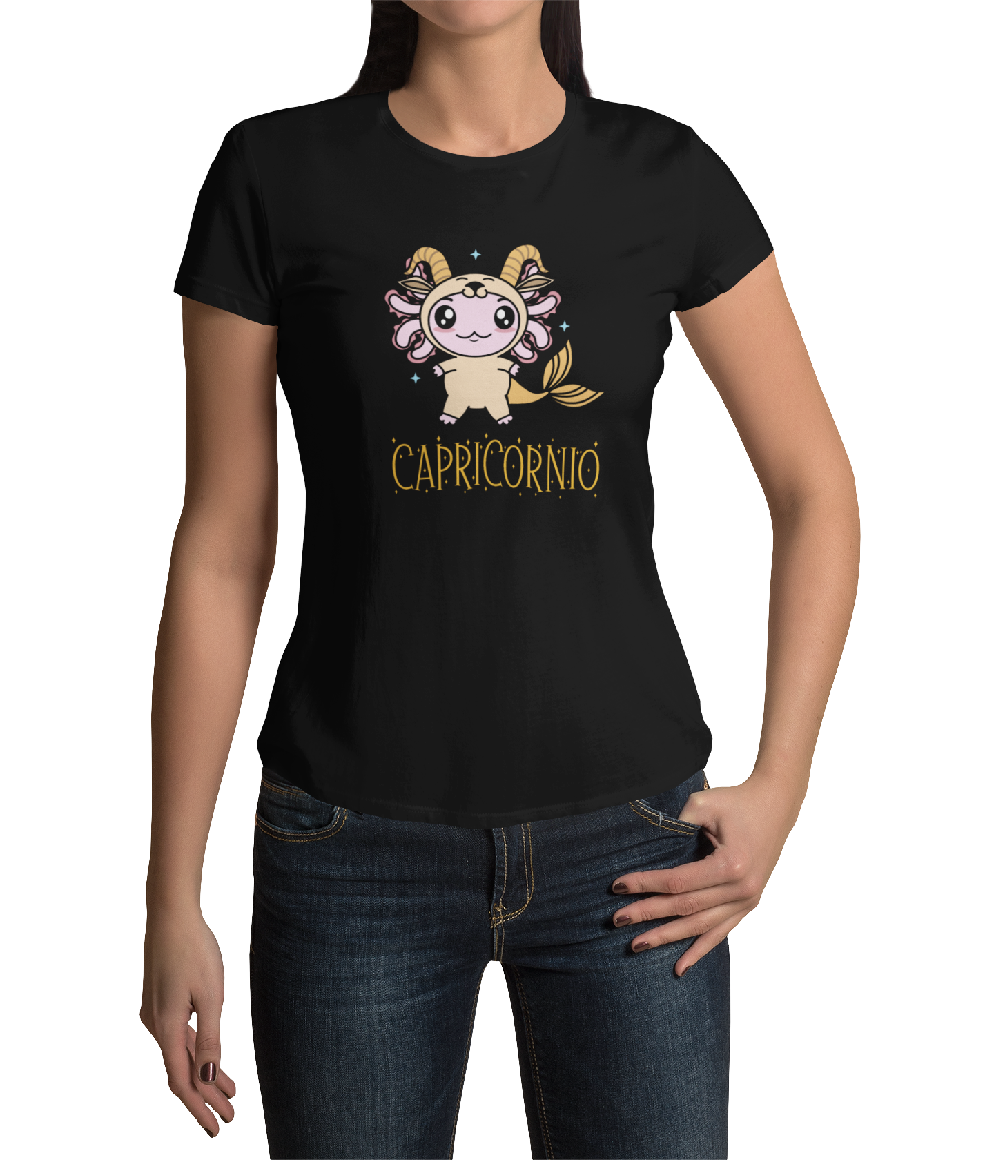 Playera Axolotzin Horoscopos Nombre Capricornio Ajolote Adulto E Infantil