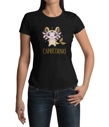 Playera Axolotzin Horoscopos Nombre Capricornio Ajolote Adulto E Infantil