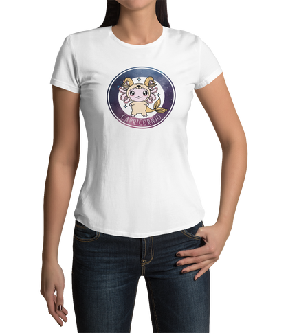 Playera Axolotzin Horoscopos Galaxy Capricornio Ajolote Adulto E Infantil