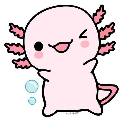 Sticker Ajolote Bailando Xo The Monster