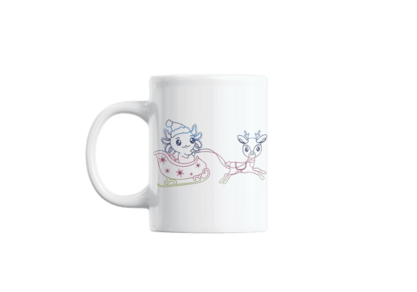 Taza Holográfica Axolotzin Trineo Ajolote