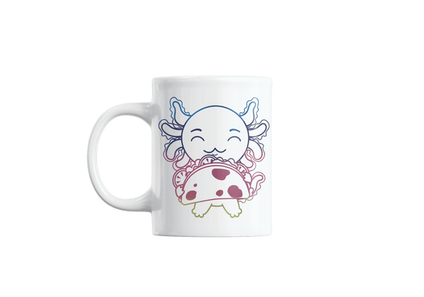 Taza Holográfica Axolotzin Taco Ajolote