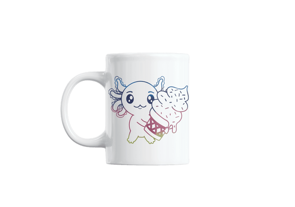 Taza Holográfica Axolotzin Helado Ajolote