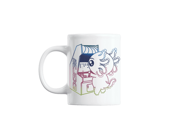 Taza Holográfica Axolotzin Arcade Ajolote