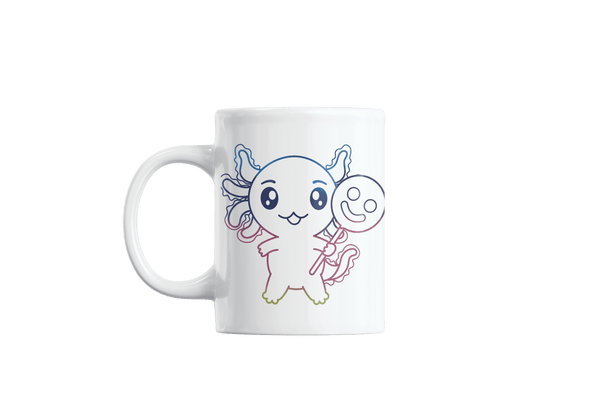 Taza Holográfica Axolotzin Paleta Sonrisa Ajolote