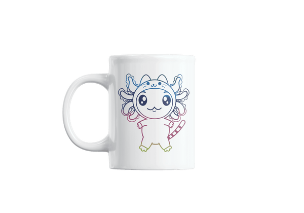 Taza Holográfica Axolotzin Disfraz Gato Ajolote