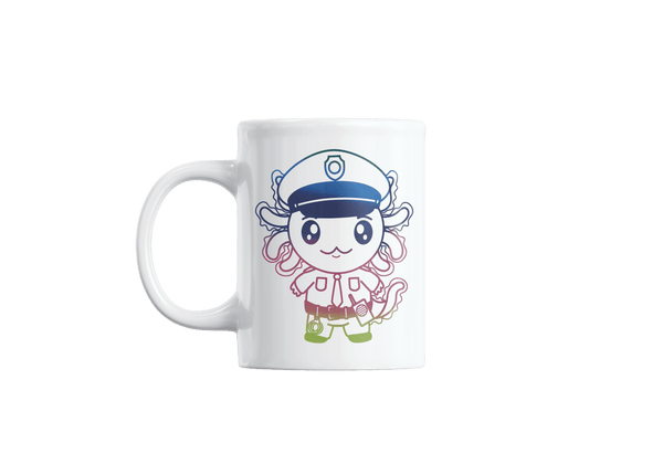 Taza Holográfica Axolotzin Policia Ajolote