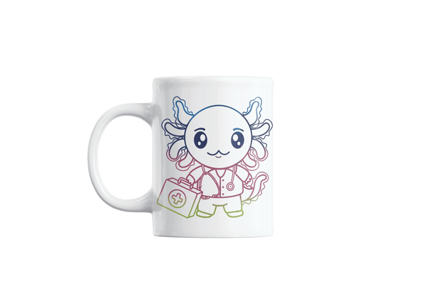 Taza Holográfica Axolotzin Enfermero Ajolote