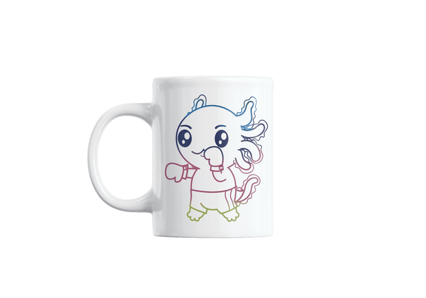 Taza Holográfica Axolotzin Boxeador Ajolote