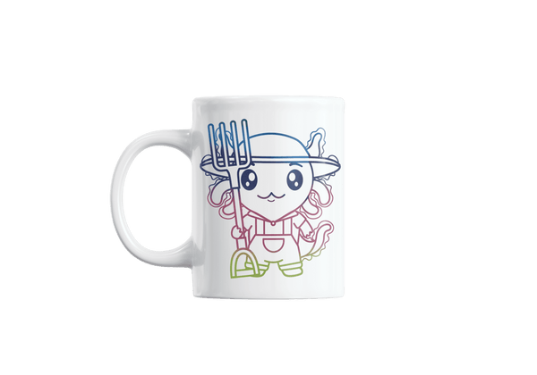 Taza Holográfica Axolotzin Granjero Ajolote