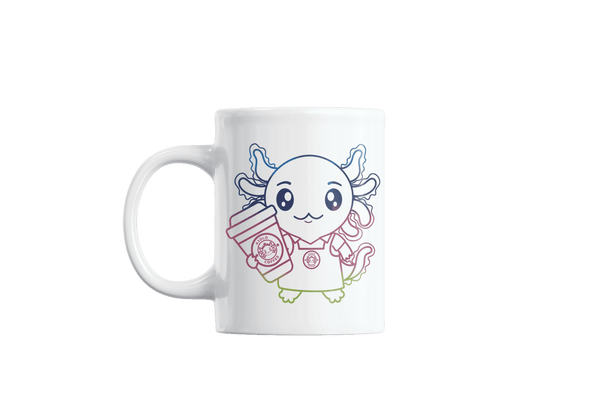 Taza Holográfica Axolotzin Barista Ajolote