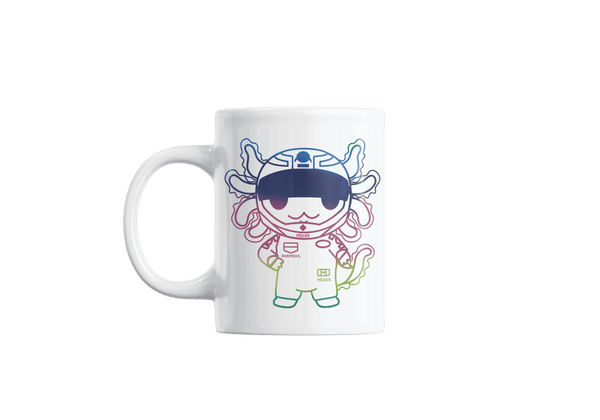 Taza Holográfica Axolotzin Piloto De Carreras Ajolote