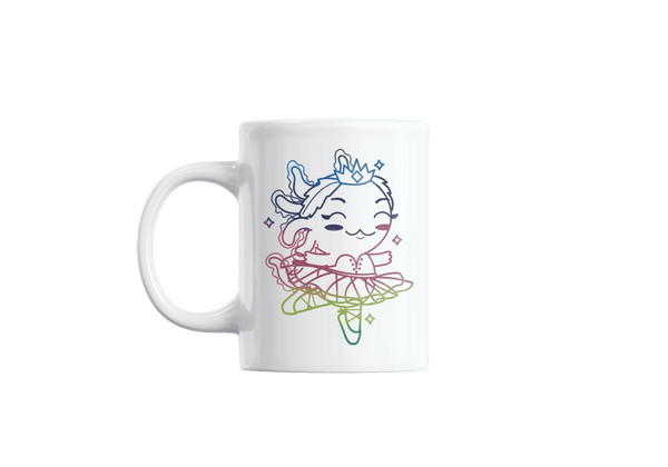 Taza Holográfica Axolotzin Bailarina De Ballet Ajolote