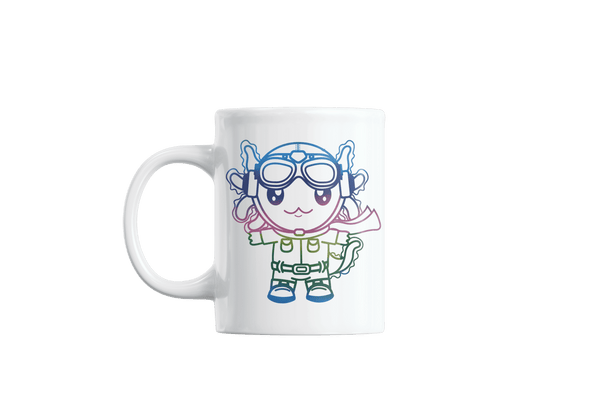 Taza Holográfica Axolotzin Aviador Ajolote