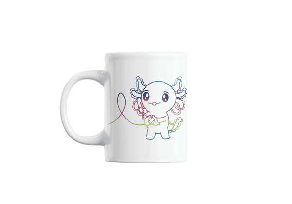 Taza Holográfica Axolotzin Telefono Ajolote