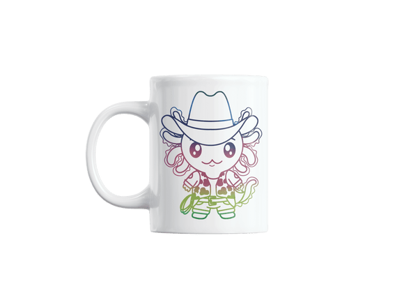 Taza Holográfica Axolotzin Vaquero Ajolote