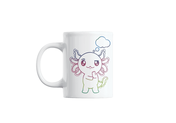 Taza Holográfica Axolotzin Pensando Ajolote