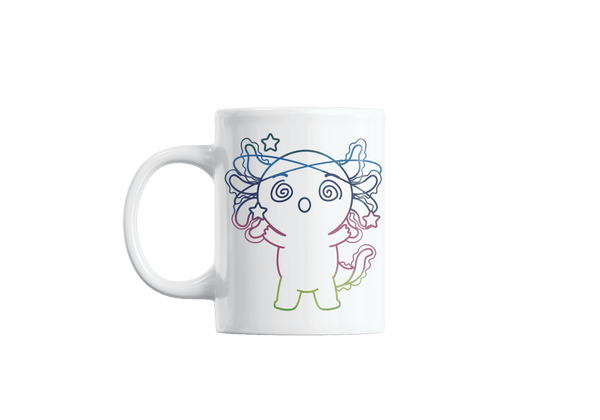 Taza Holográfica Axolotzin Mareado Ajolote