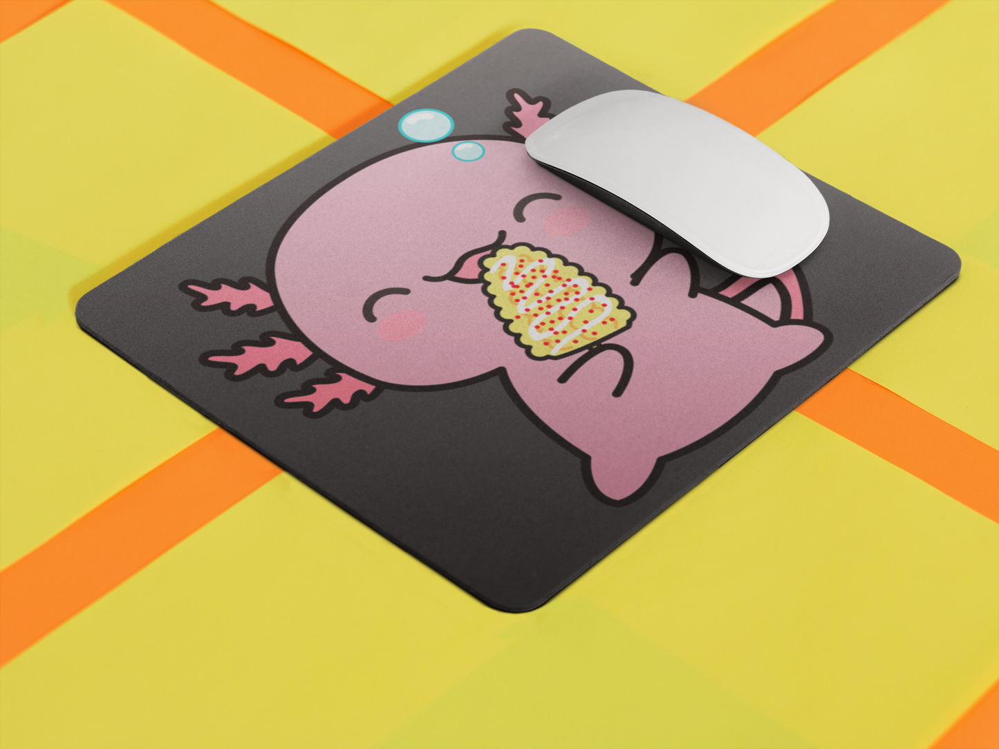 Mousepad Ajolote Comiendo Elote Con Chile Xo The Monster