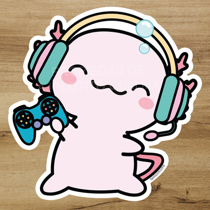 Sticker Ajolote Gamer Xo The Monster