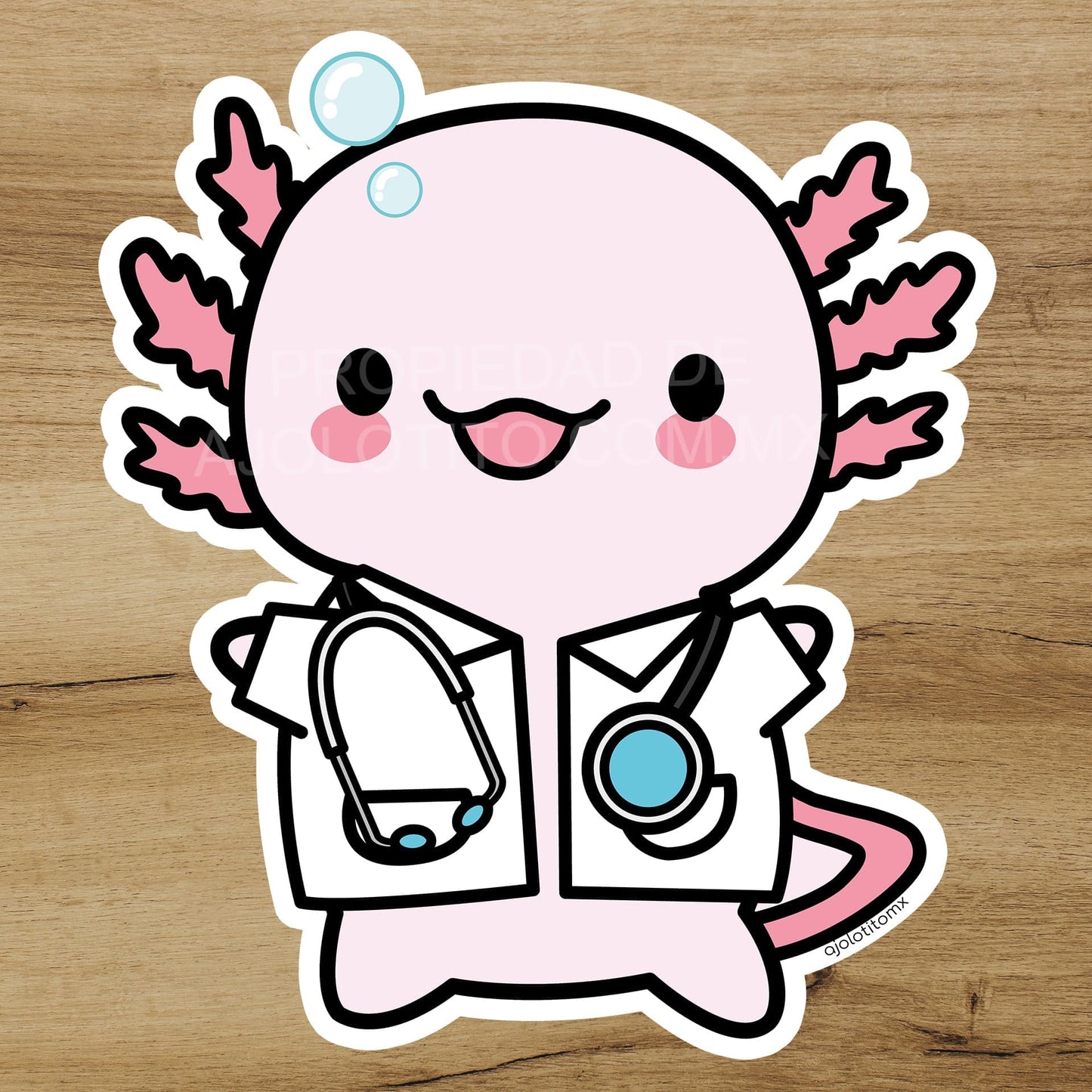 Sticker Ajolote Doctor Xo The Monster