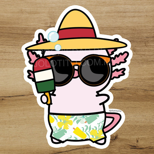 Sticker Ajolote Playero Xo The Monster