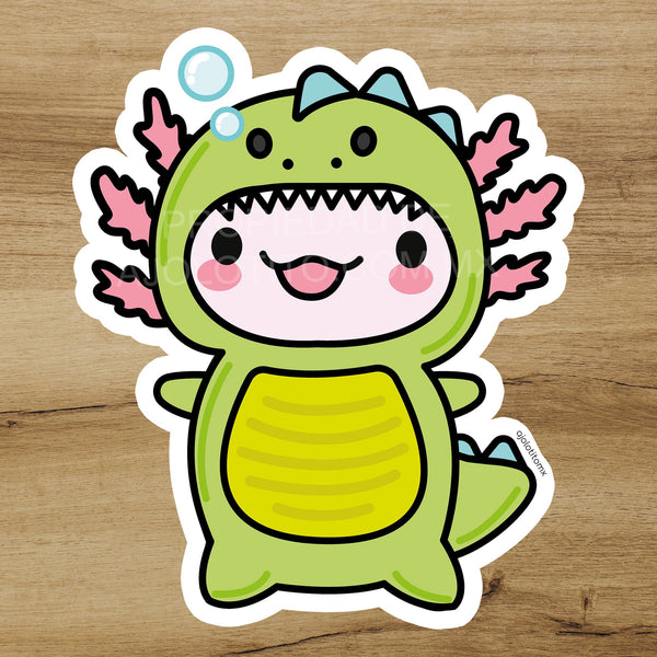 Sticker Ajolote Dino Xo The Monster
