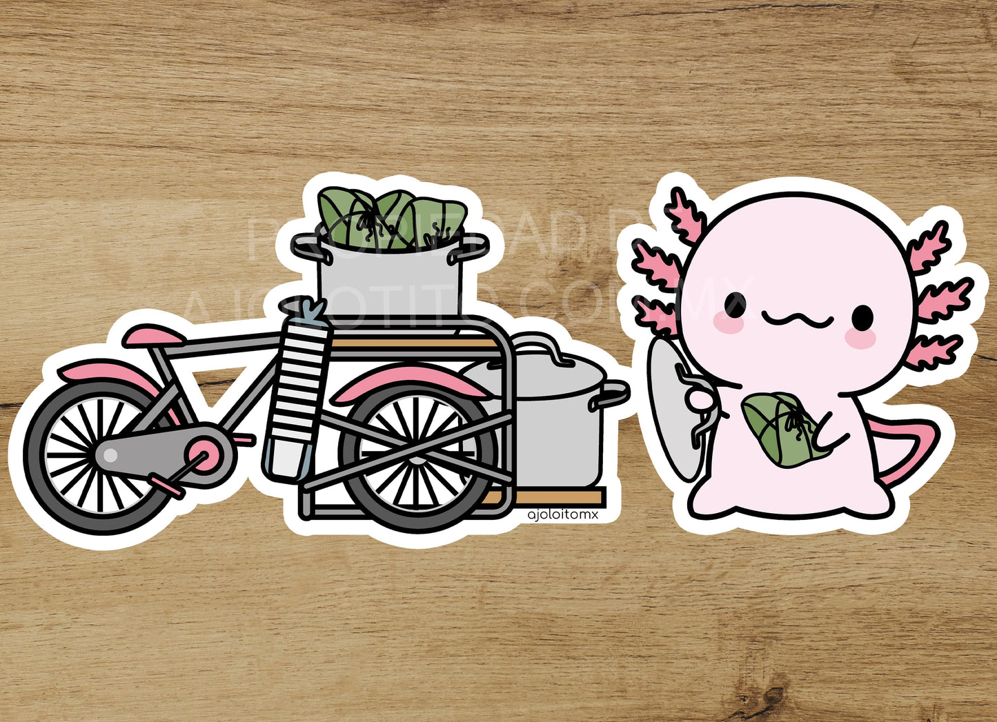 Sticker Ajolote Tamalero Xo The Monster