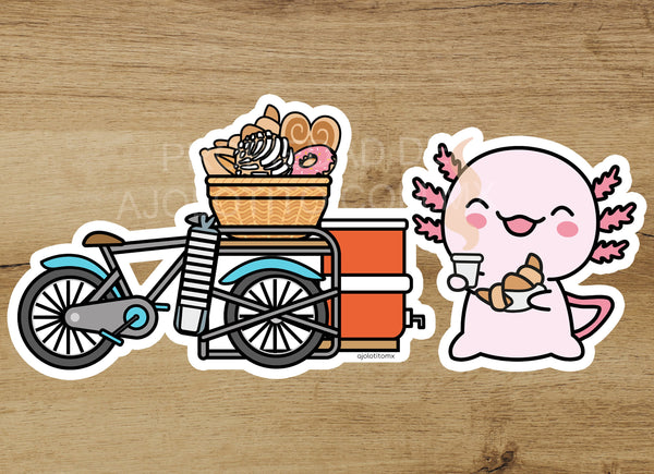 Sticker Ajolote El Del Cafe Xo The Monster