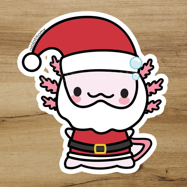 Sticker Tito Ajolote Santa Xo The Monster