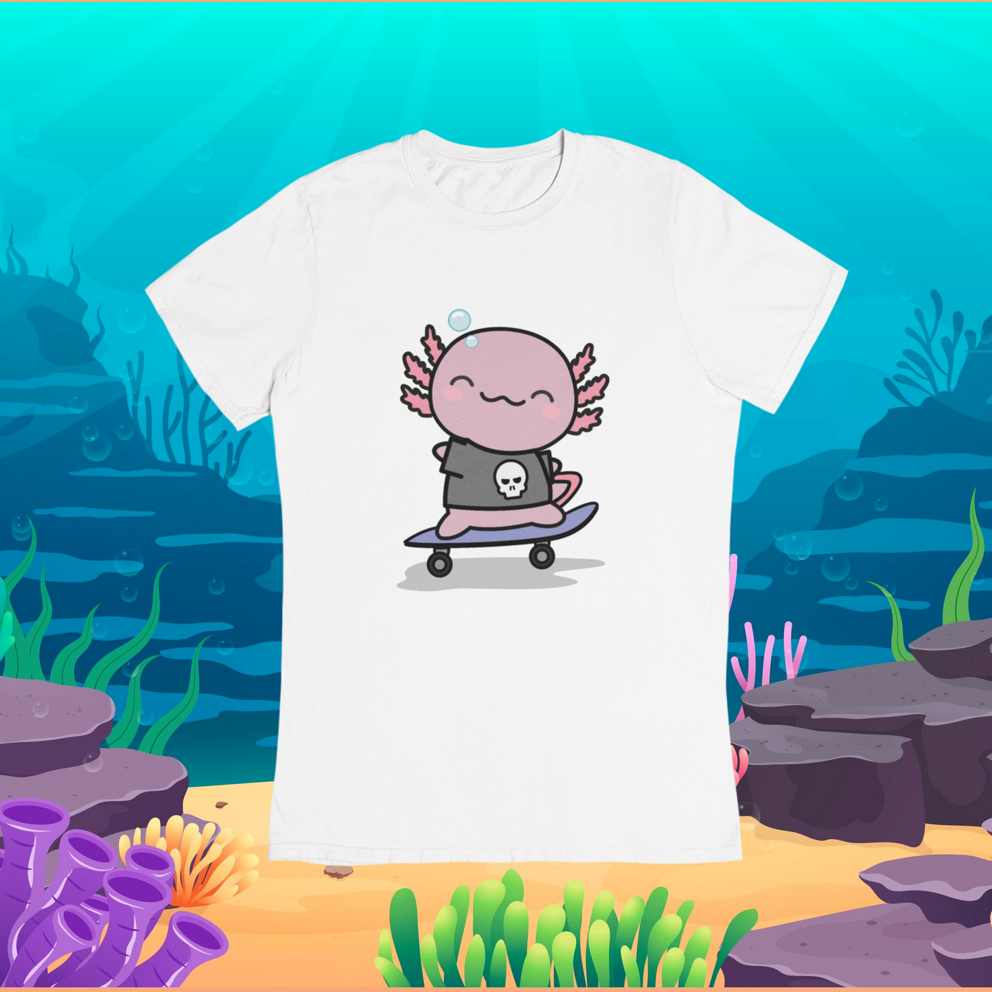 Playera Ajolote Skate Xo The Monster Adulto E Infantil