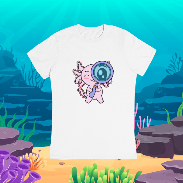 Playera Axolotzin Curioso Ajolote Adulto E Infantil